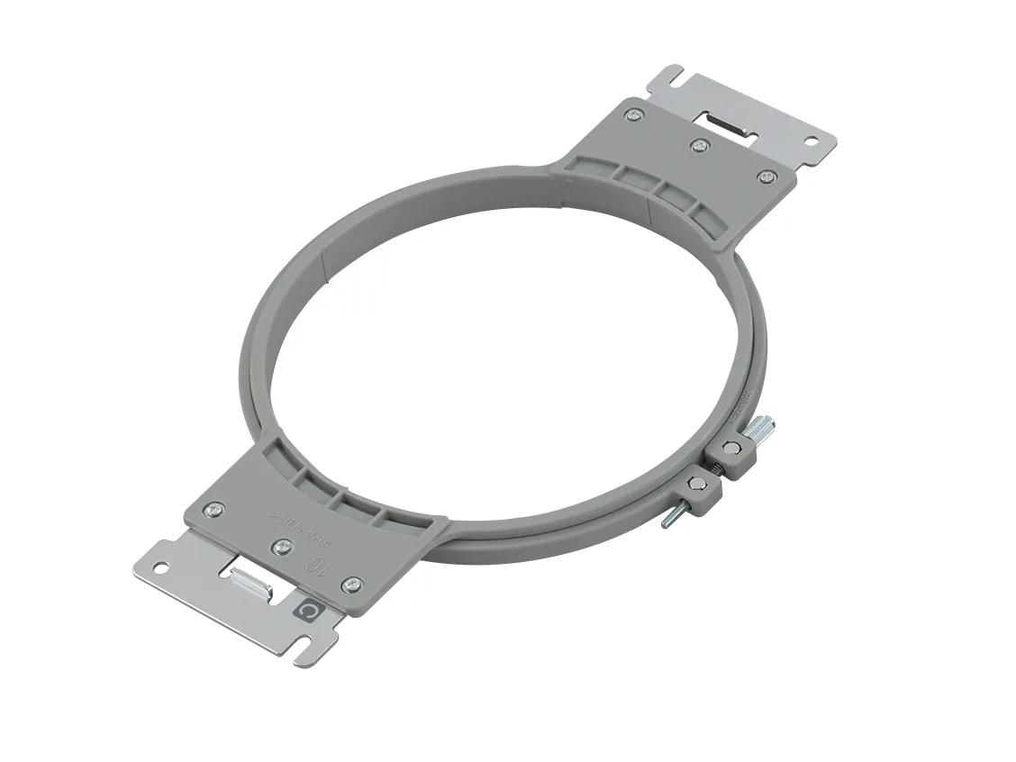 Brother embroidery hoop frame with mounting brackets for secure fabric positioning