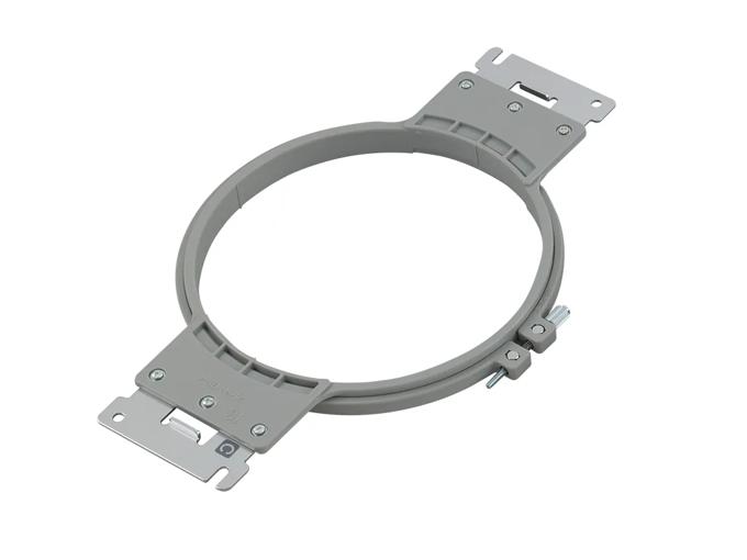 Brother embroidery hoop frame with mounting brackets for secure fabric positioning