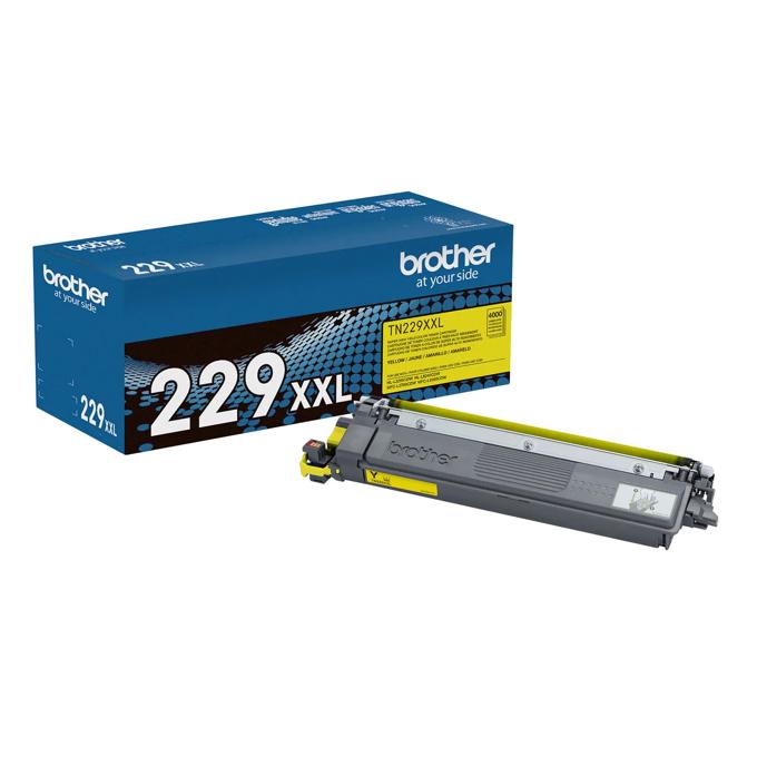 Brother Genuine TN229XXLY Super High Yield Yellow Toner Cartridge, Yellow, large