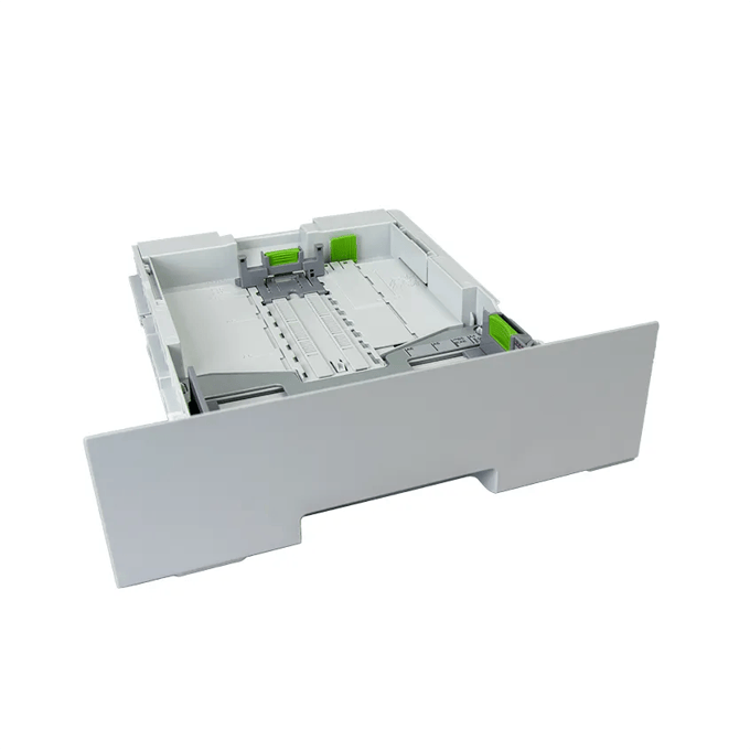 Brother printer paper tray with adjustable guides for multiple paper sizes