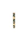 Cork fabric roll with green leaf pattern for sewing and crafting projects