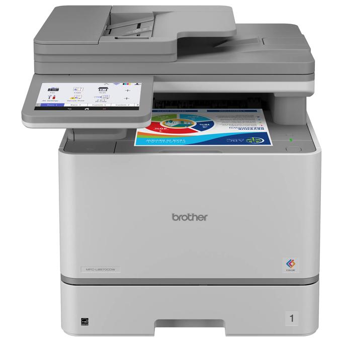 Brother MFC-L8970CDW color laser all-in-one printer with touchscreen and document feeder