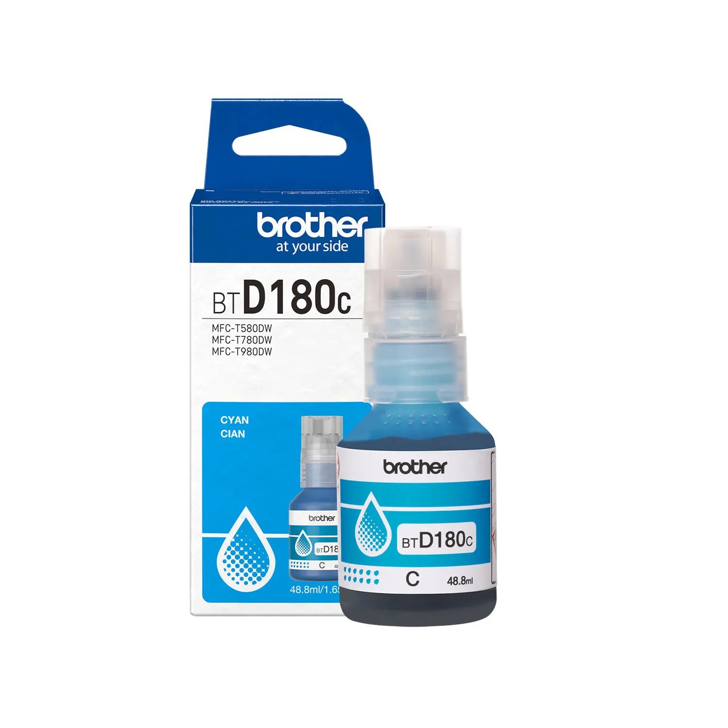Brother Genuine BTD180CS High Yield Cyan Ink Bottle, Cyan, medium