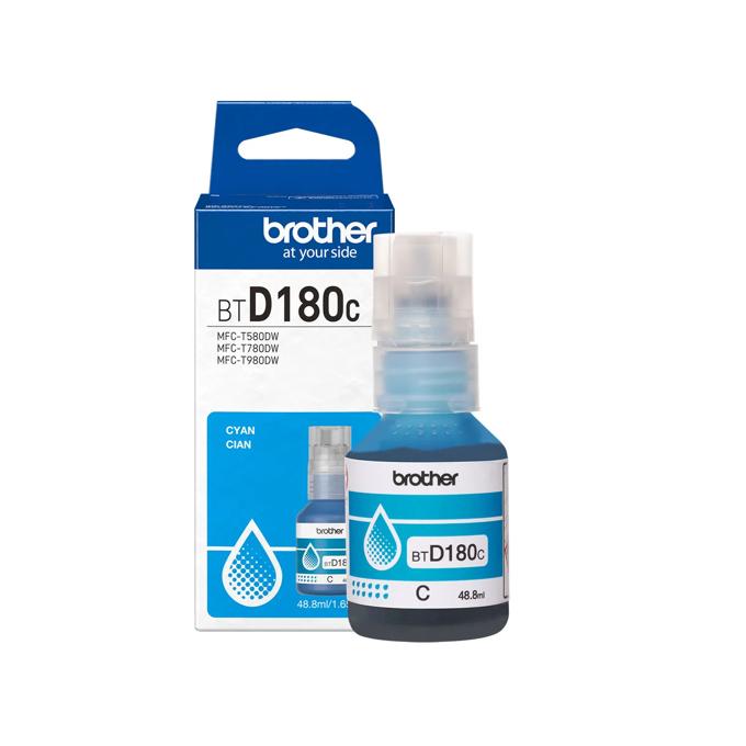 Brother Genuine BTD180CS High Yield Cyan Ink Bottle, Cyan, large