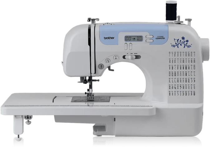 Brother CS7000i computerized sewing machine with LCD screen and 70 built-in stitches
