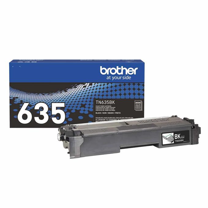 Brother Genuine TN635BK Standard Yield Black Toner Cartridge, Black, large