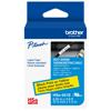 Brother P-touch HSe-651E heat-shrink tube label tape, black on yellow, 0.82 inch width