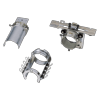 Brother printer tubular frame assembly components with metal clamps and mounting brackets