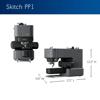 Brother Skitch PP1 sewing machine shown in two views with dimensions labeled