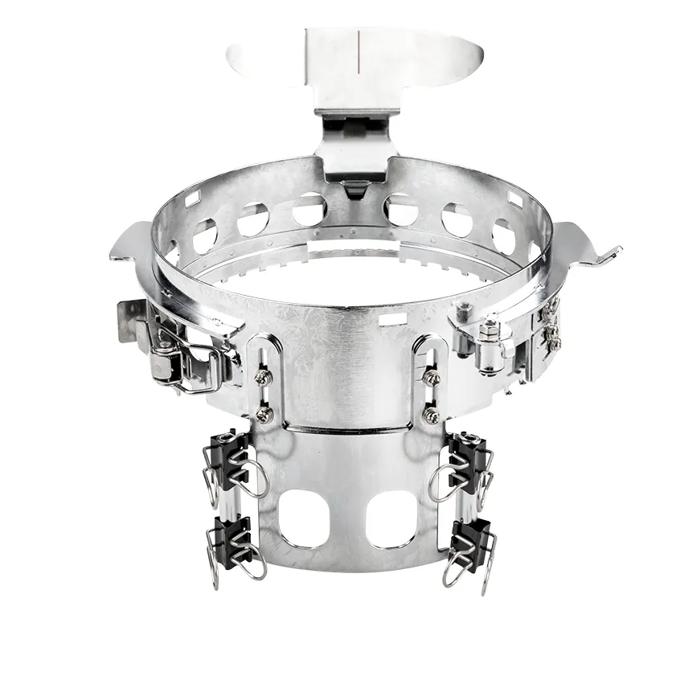 Brother embroidery machine hoop frame with metal clips and thread spool holder attachment