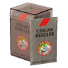 Organ sewing machine needles box and package with red logo for knitting machines