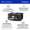 Brother MFC-J1410DW all-in-one printer with touchscreen, wireless connectivity, and paper tray