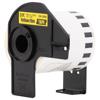 Brother DK-2606 continuous label roll in black cartridge with yellow film tape