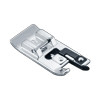 Brother sewing machine side cutter presser foot attachment with metal blade