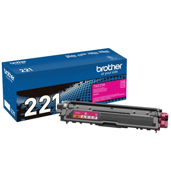 Brother Genuine TN225M High-yield Magenta Toner Cartridge, , large