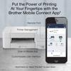 Brother MFC-J1205W all-in-one printer with wireless mobile app connectivity on smartphone