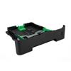 Brother printer paper tray with green guides and black plastic housing