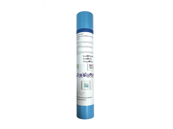 Brother ScanNCut craft vinyl roll with blue cap for cutting machine projects