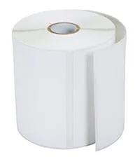 Brother white thermal label roll with core, continuous feed for label printers