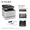 Brother MFC-L8730CDW color laser all-in-one printer with included toner cartridges and accessories