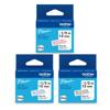 Brother Genuine BTAG 3-pack Non-Laminated Tape for P-touch Label Makers, Red on White, Blue on White, Black on White – 12 mm wide x 4 m long, , small