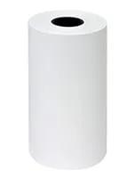 Brother white thermal receipt paper roll on white background