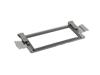 Brother embroidery frame accessory with adjustable clamps on white background