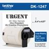 Brother DK-1247 large shipping labels, white die-cut paper roll for QL label printers