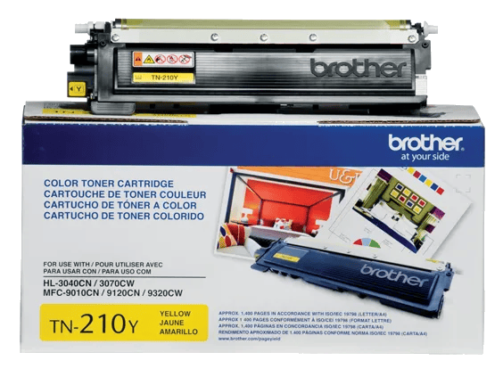Brother Genuine TN210Y Standard-yield Yellow Toner Cartridge, , large