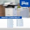 Brother Genuine Ink & Toner printer compatibility chart for laser printers