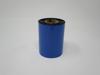 Brother blue thermal transfer ribbon roll with black ink on cardboard core
