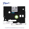 Brother P-touch TZe non-laminated label tape cartridge with printed sample labels