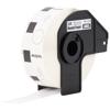 Brother DK-1218 round paper label roll in black cartridge, 24mm diameter