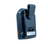 Brother RJ-2035 portable thermal printer with belt clip attachment, right-side view