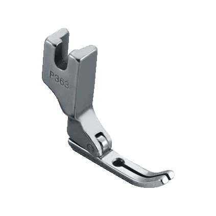 Brother P363 presser foot for sewing machines with narrow guide channel