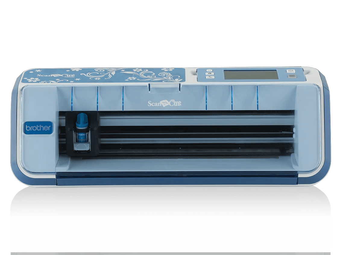 Brother ScanNCut CM550DX electronic cutting machine with digital display and decorative lid