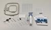 Brother embroidery machine accessories including hoops, cutting mats, thread, and operation manual