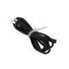 Black power cord with cable tie for Brother label printer