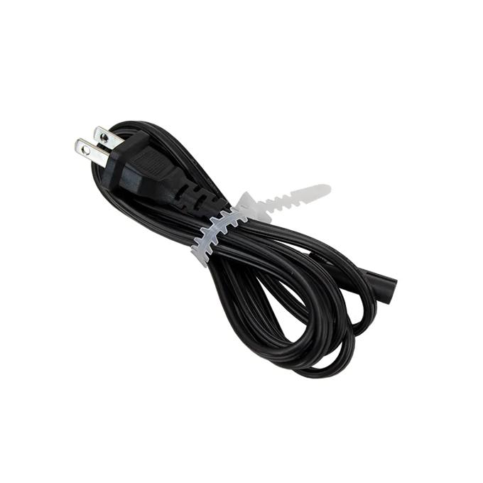 Black power cord with cable tie for Brother label printer