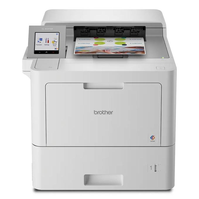 Brother HL-EX470W wireless color laser printer with touchscreen printing color document