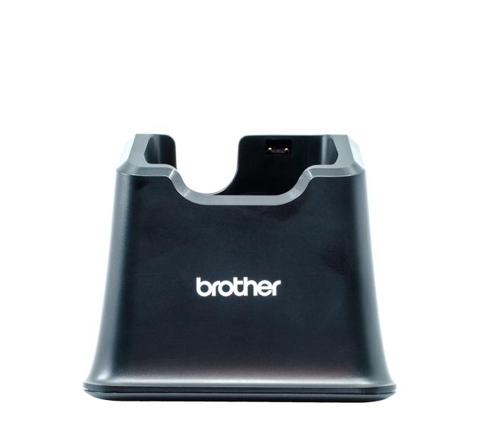 Brother mobile printer charging cradle with docking slot and contact pins