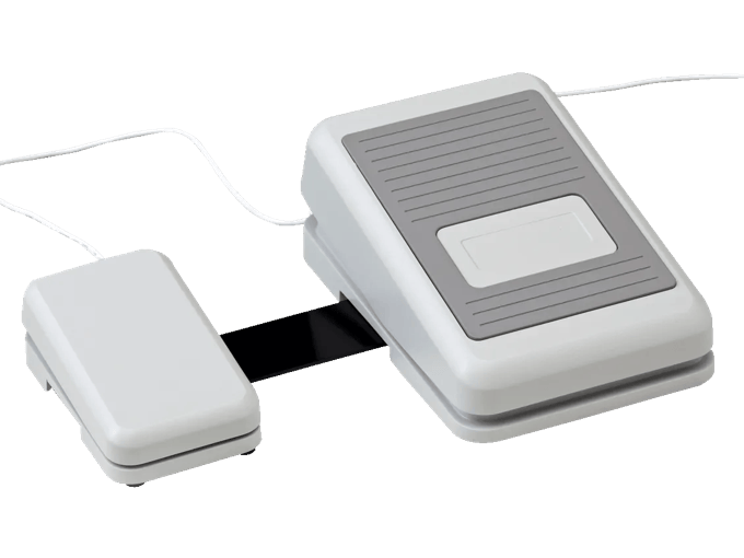 Brother wireless foot pedal with control unit for hands-free sewing machine operation