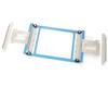 Brother printer wall-mount bracket with adjustable blue frame and white side panels