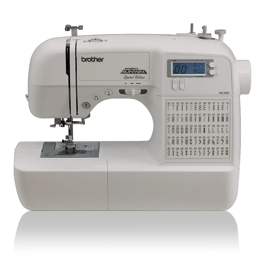 Brother HS2000 computerized sewing machine with LCD screen and built-in stitches