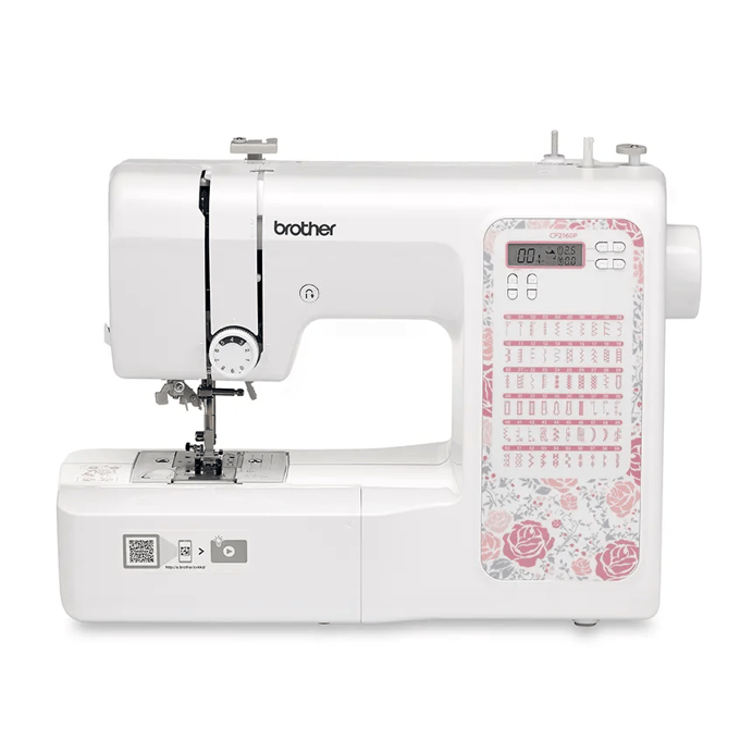 Brother CP2160P computerized sewing machine with floral design panel and LCD display