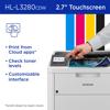 Brother HL-L3280CDW color laser printer with 2.7-inch touchscreen and wireless connectivity