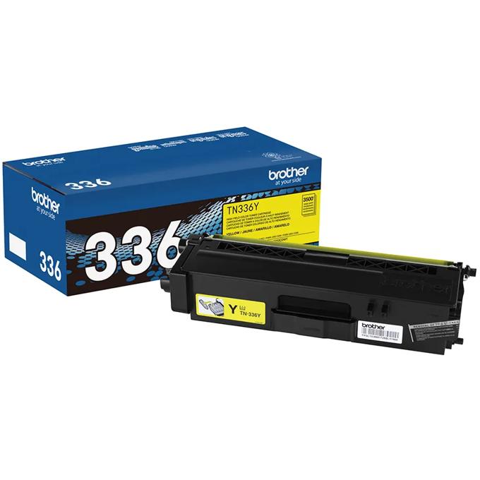Brother Genuine TN336Y High-yield Yellow Toner Cartridge, Yellow, large