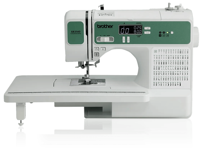 Brother XR3140 sewing machine with digital display and built-in stitch selector
