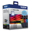 Brother LC4023PK 3-pack color ink cartridges with 550-page yield for MFC-J series printers