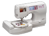 Brother SE270D sewing and embroidery machine with Disney character designs on LCD screen